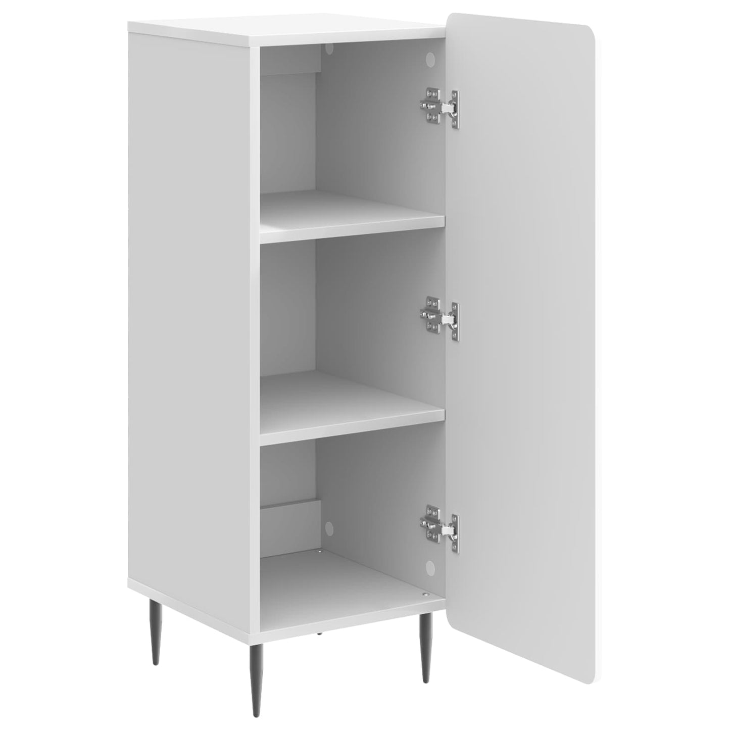 vidaXL Sideboard High Gloss White 34.5 x 33 x 92 cm Engineered Wood