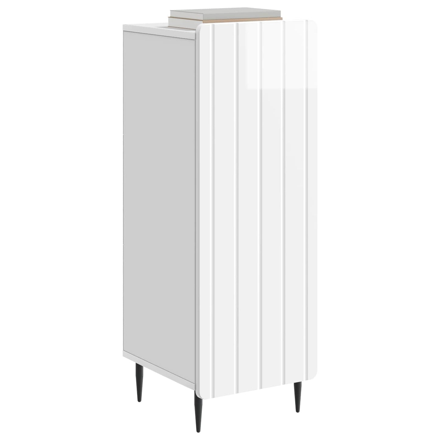 vidaXL Sideboard High Gloss White 34.5 x 33 x 92 cm Engineered Wood