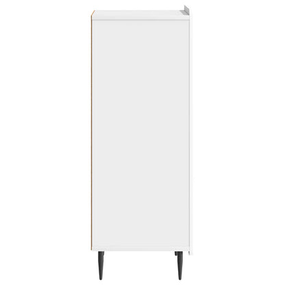 vidaXL Sideboard High Gloss White 34.5 x 33 x 92 cm Engineered Wood
