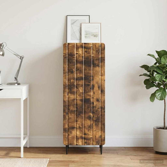 vidaXL Sideboard Smoked Oak 34.5 x 33 x 92 cm Engineered Wood