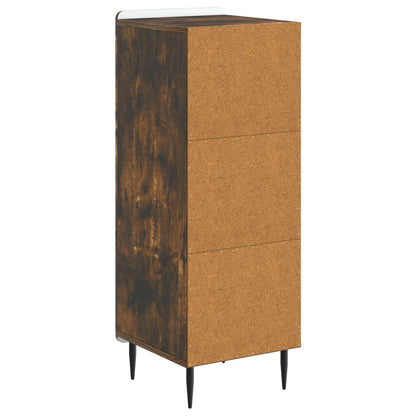 vidaXL Sideboard Smoked Oak 34.5 x 33 x 92 cm Engineered Wood