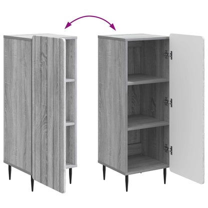 vidaXL Sideboard Grey Sonoma 34.5 x 33 x 92 cm Engineered Wood