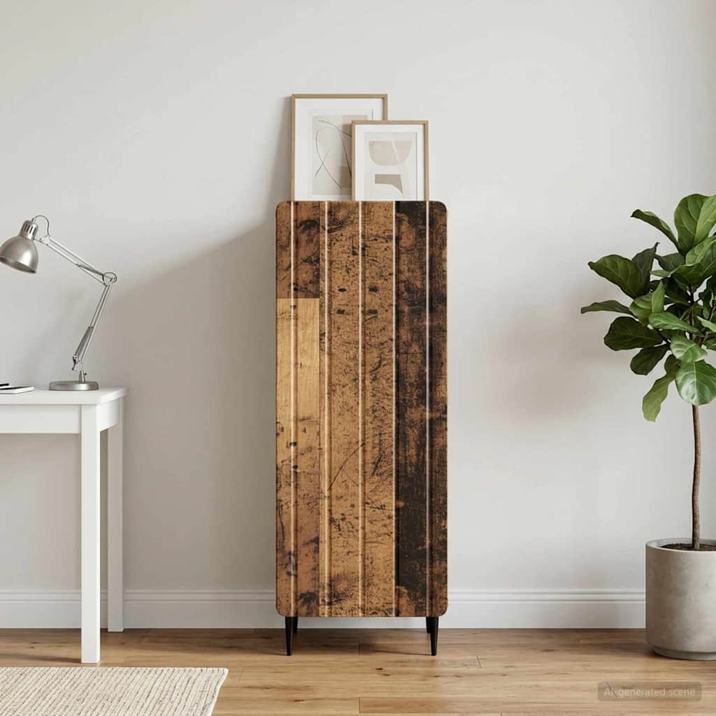vidaXL Sideboard Old Wood 34.5 x 33 x 92 cm Engineered Wood