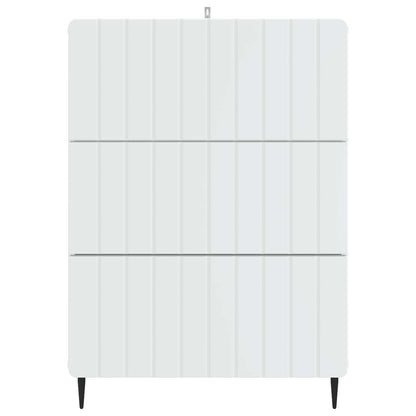 vidaXL Drawer Cabinet White 66 x 34.5 x 92 cm Engineered Wood