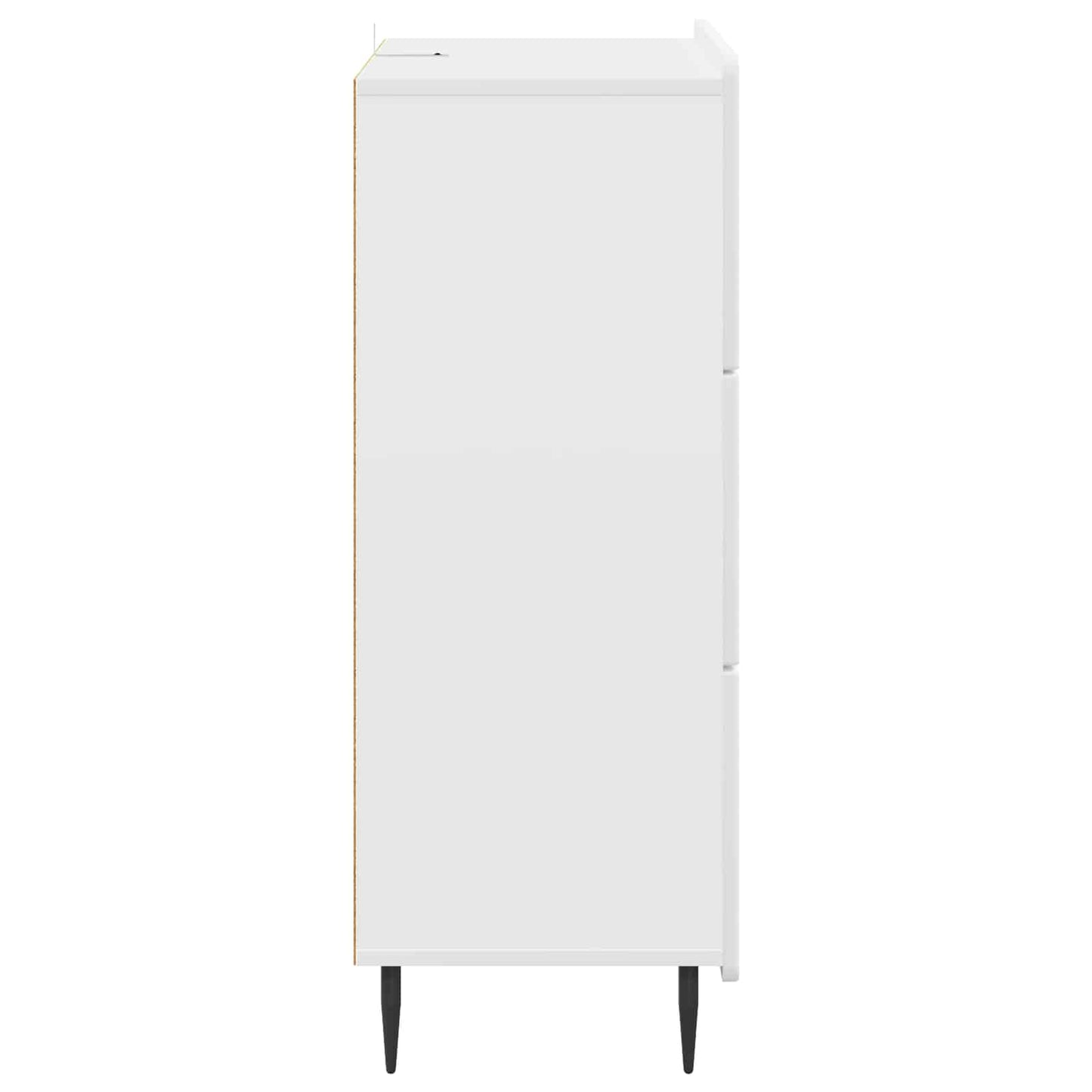 vidaXL Drawer Cabinet White 66 x 34.5 x 92 cm Engineered Wood