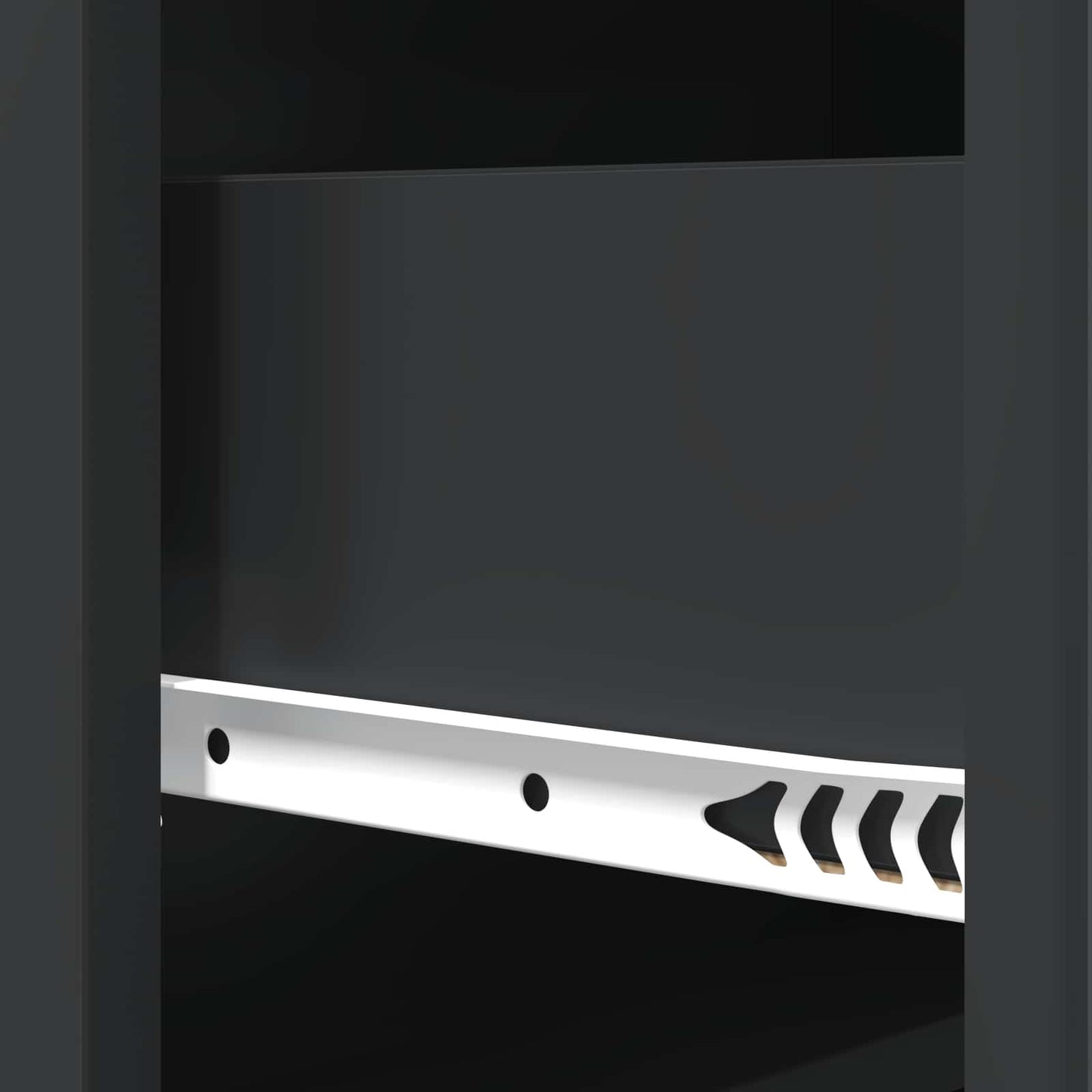 vidaXL Drawer Cabinet Black 66 x 34.5 x 92 cm Engineered Wood