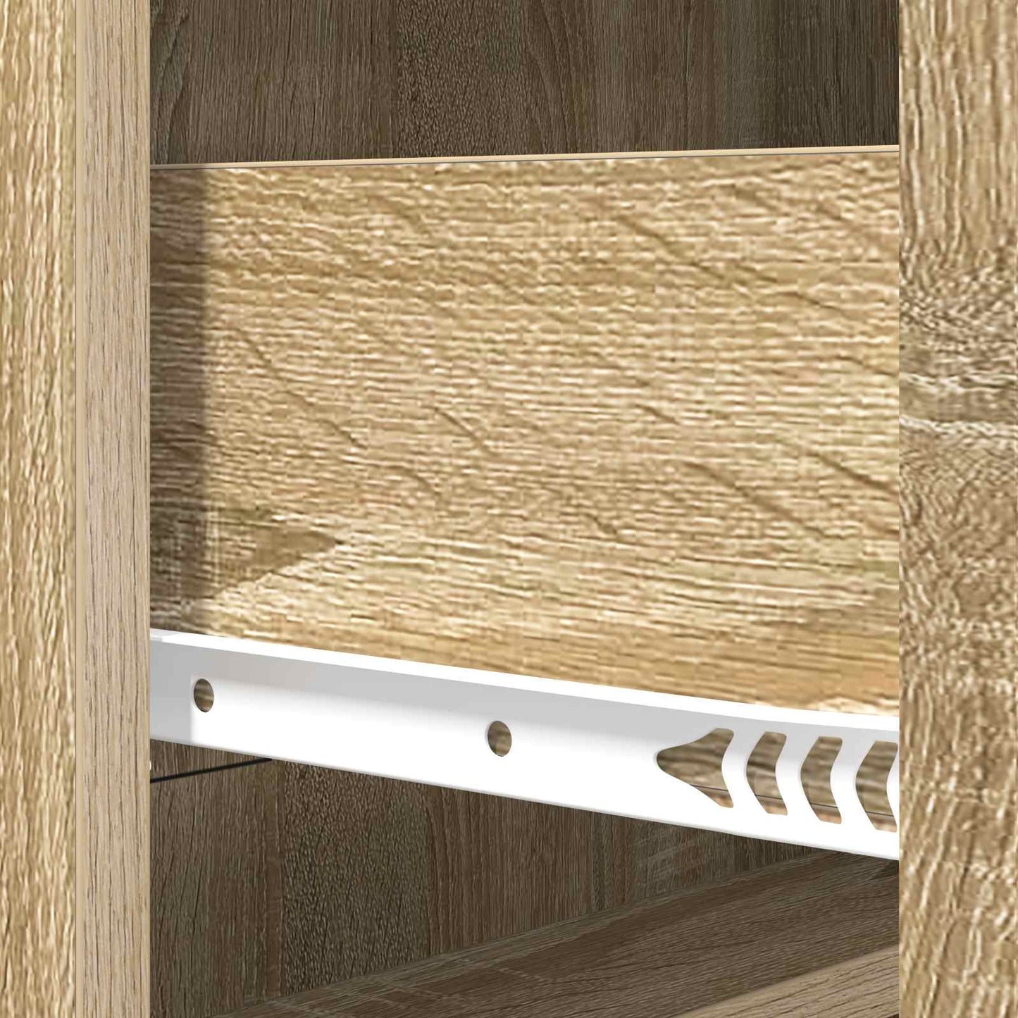 vidaXL Drawer Cabinet Sonoma Oak 66 x 34.5 x 92 cm Engineered Wood