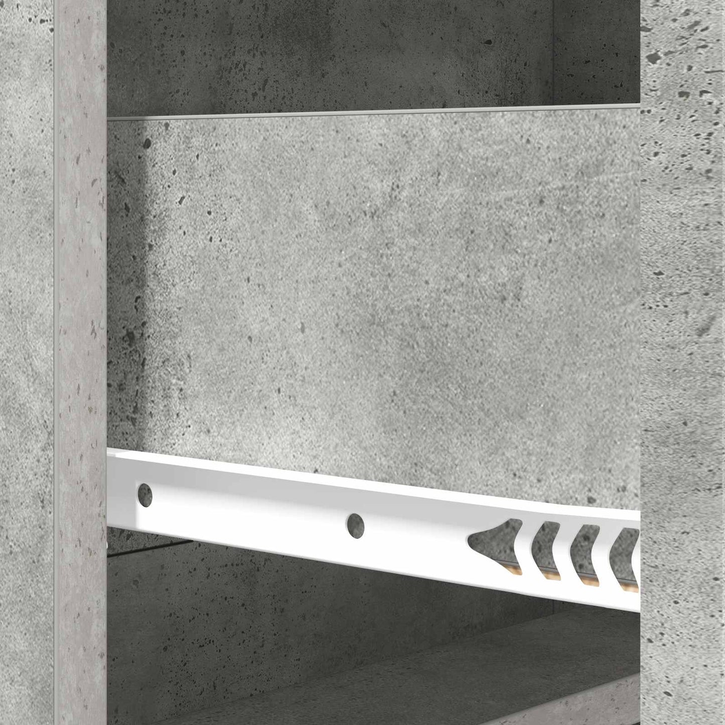 vidaXL Drawer Cabinet Concrete Grey 66 x 34.5 x 92 cm Engineered Wood