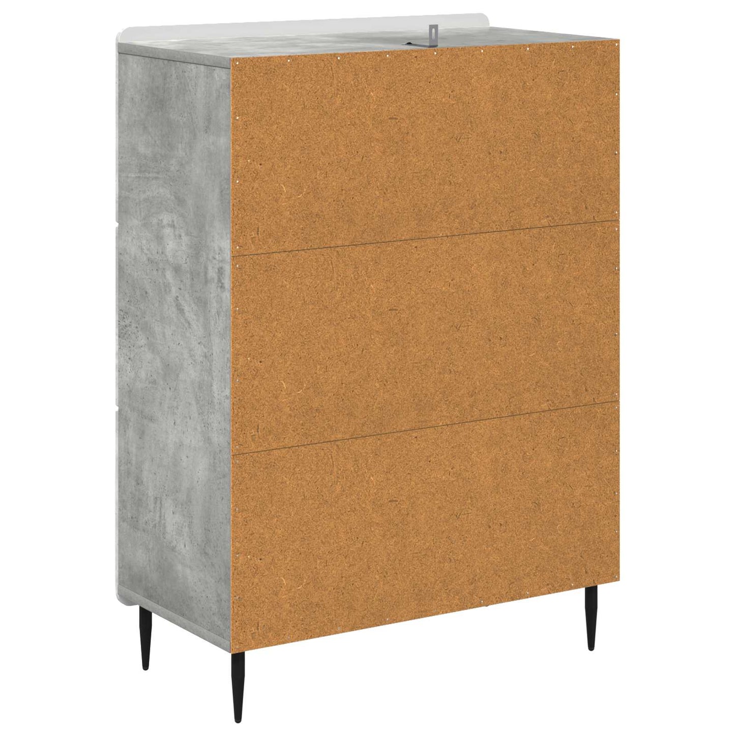 vidaXL Drawer Cabinet Concrete Grey 66 x 34.5 x 92 cm Engineered Wood