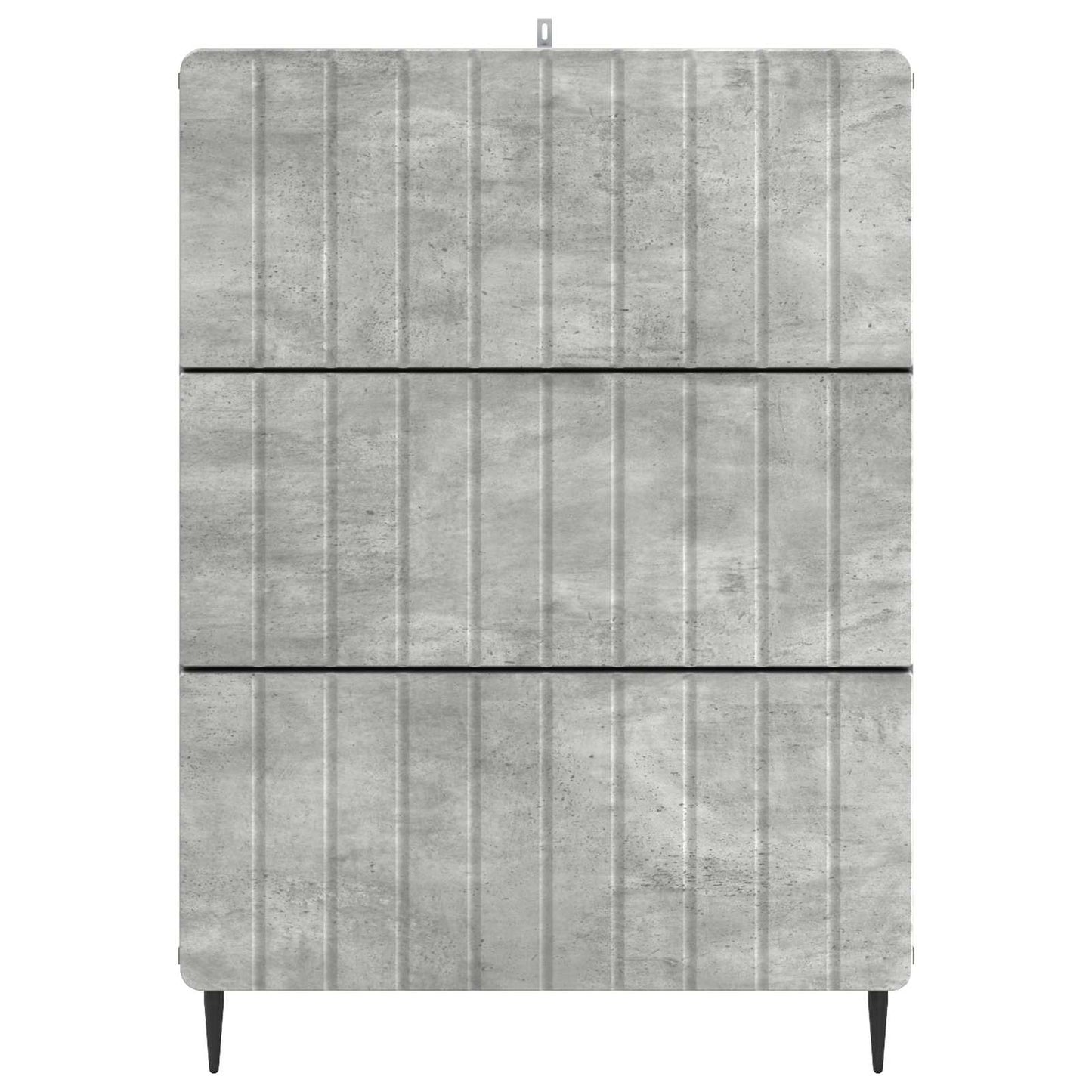 vidaXL Drawer Cabinet Concrete Grey 66 x 34.5 x 92 cm Engineered Wood