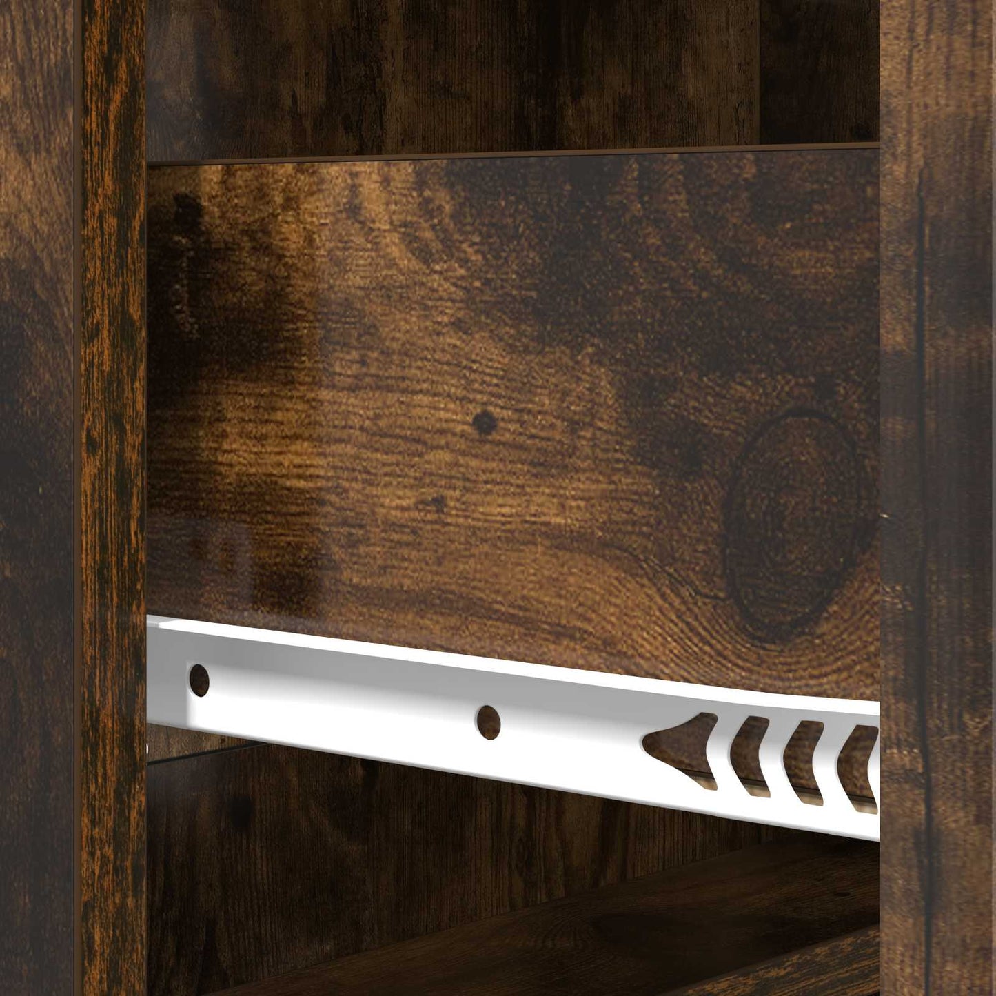 vidaXL Drawer Cabinet Smoked Oak 66 x 34.5 x 92 cm Engineered Wood