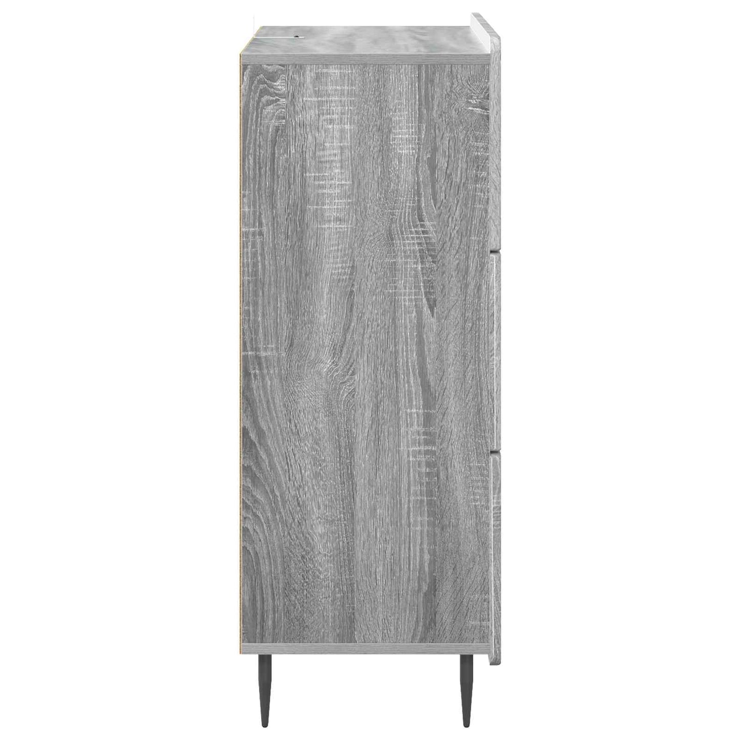 vidaXL Drawer Cabinet Grey Sonoma 66 x 34.5 x 92 cm Engineered Wood