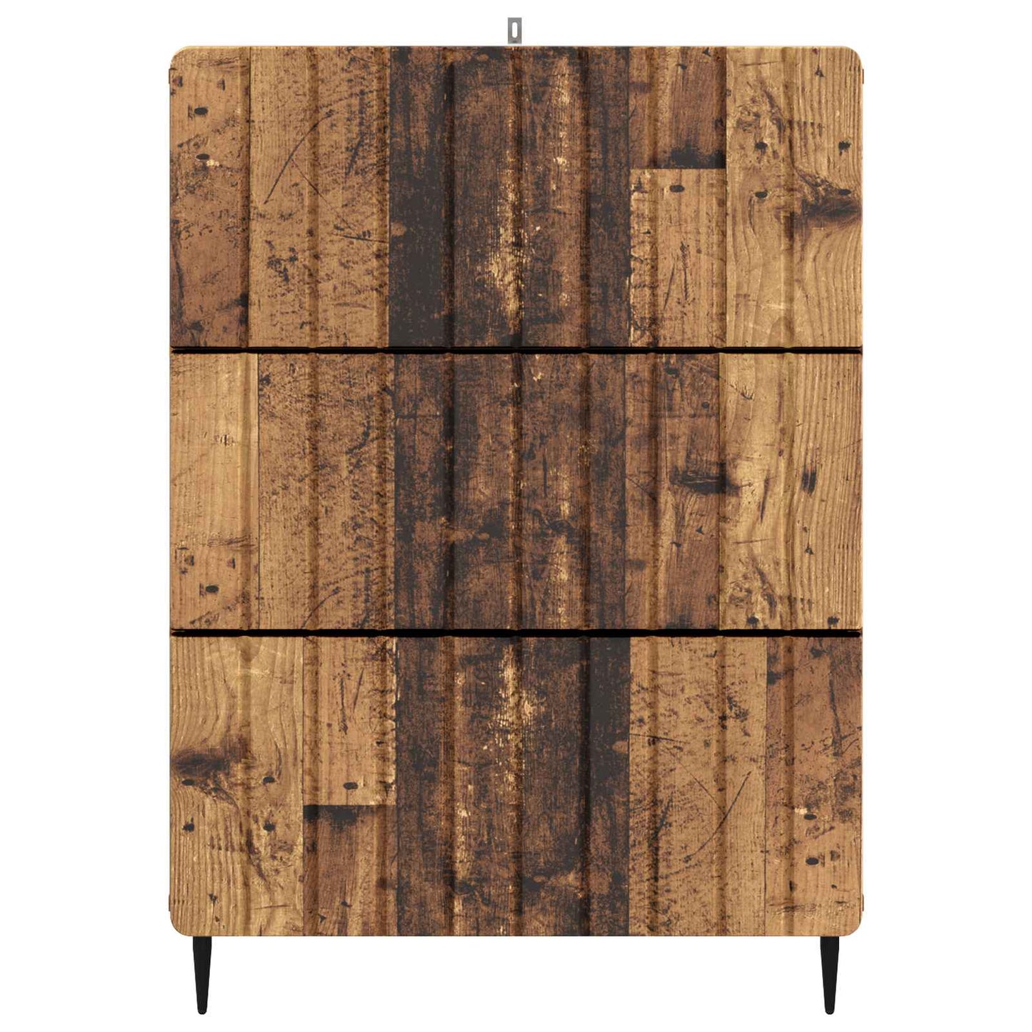 vidaXL Drawer Cabinet Old Wood 66 x 34.5 x 92 cm Engineered Wood