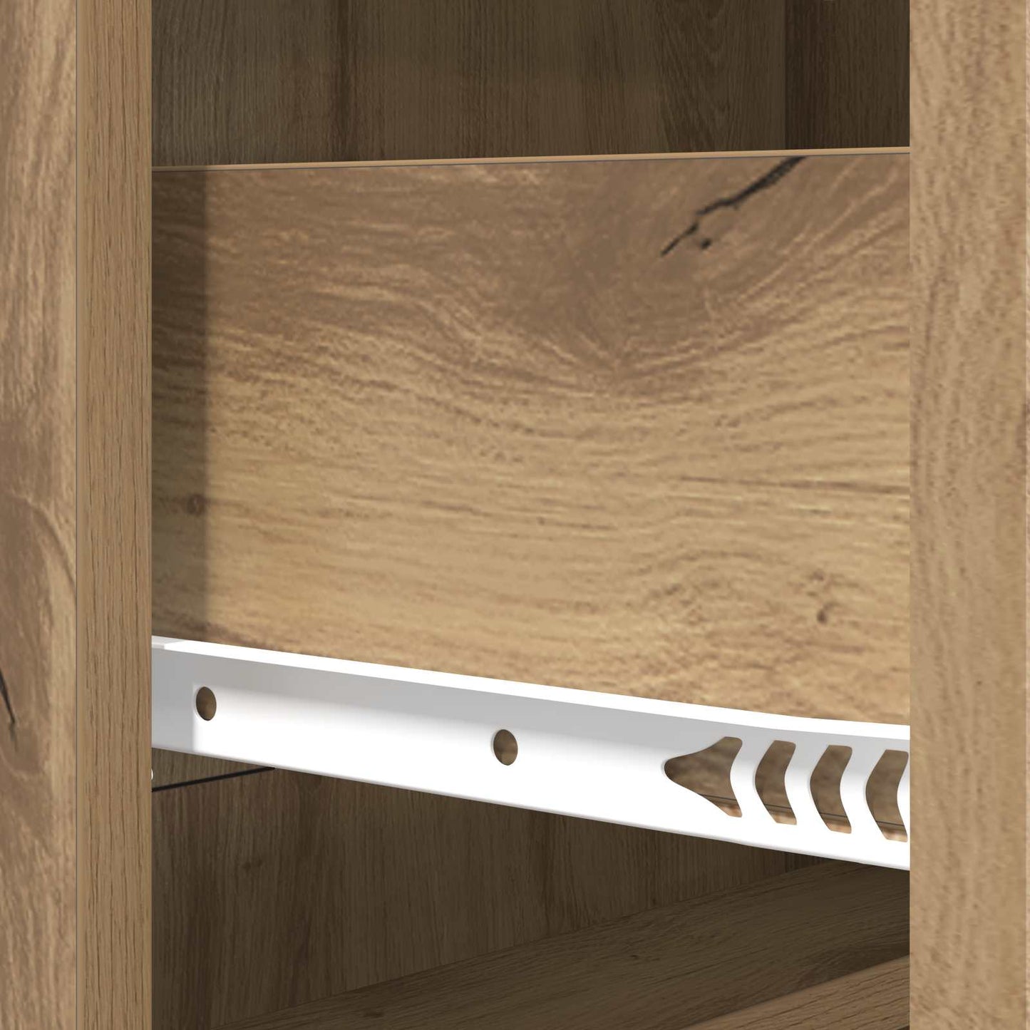 vidaXL Drawer Cabinet 66 x 34.5 x 92 cm Engineered Wood Artisan Oak