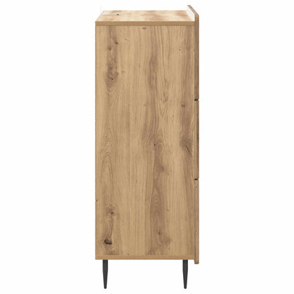 vidaXL Drawer Cabinet 66 x 34.5 x 92 cm Engineered Wood Artisan Oak