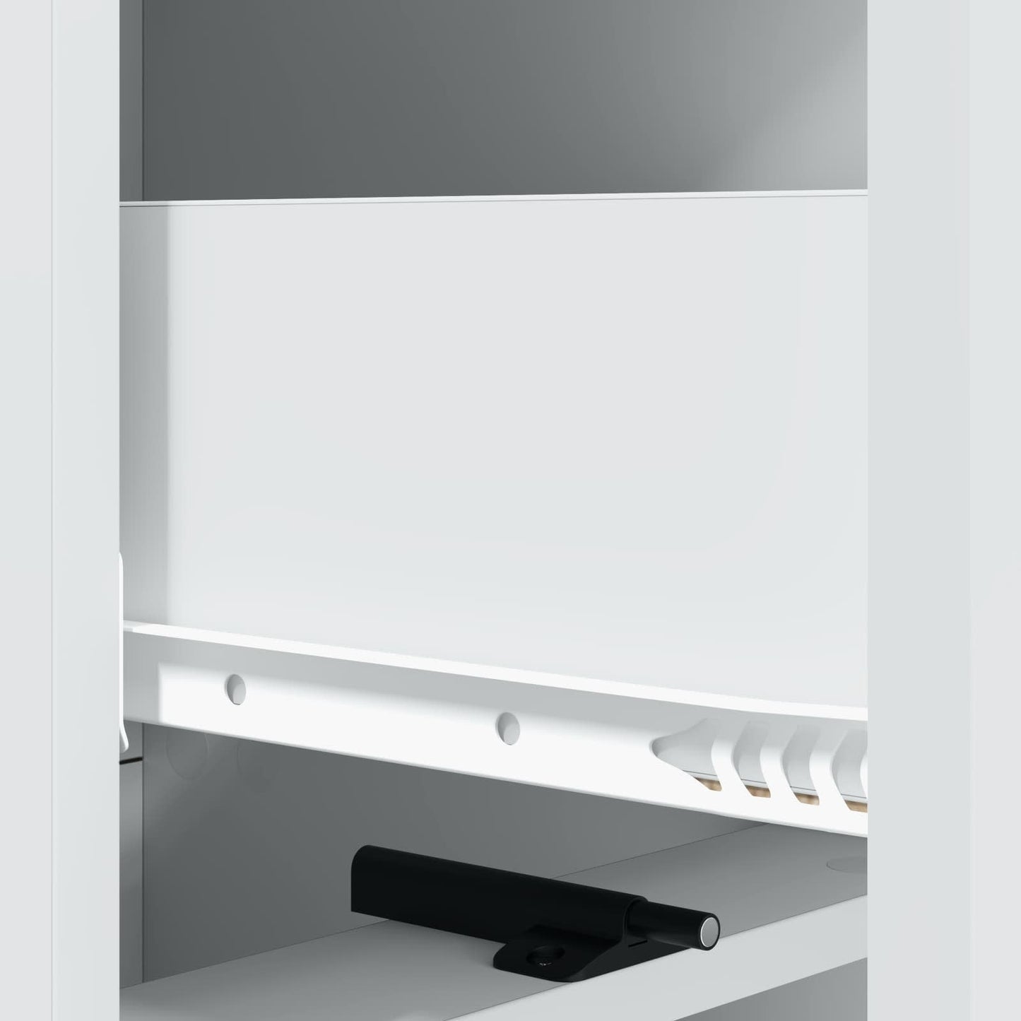 vidaXL Drawer Cabinet White 33 x 34.5 x 92 cm Engineered Wood