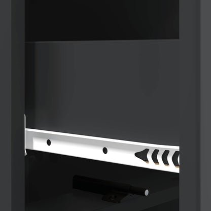 vidaXL Drawer Cabinet 33 x 34.5 x 92 cm Engineered Wood Black