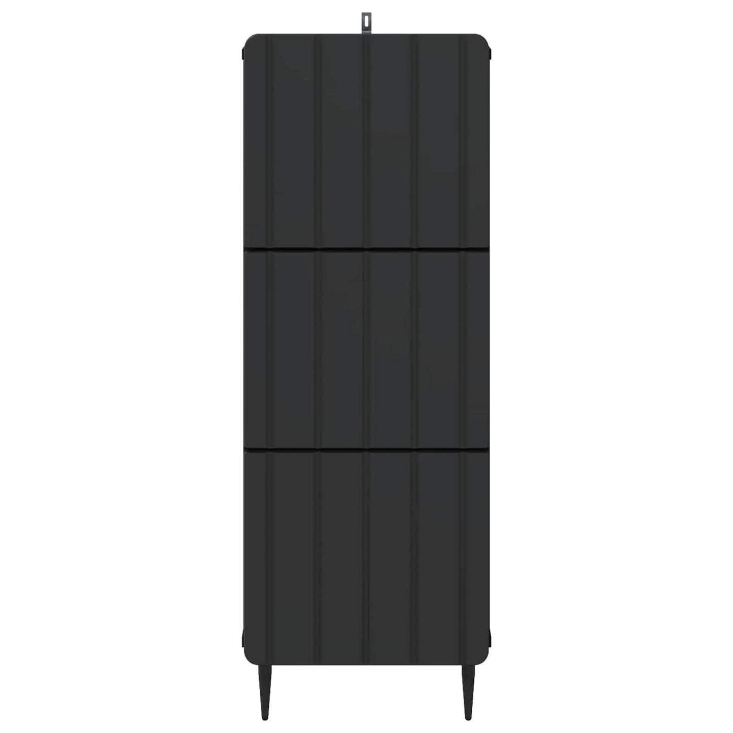 vidaXL Drawer Cabinet 33 x 34.5 x 92 cm Engineered Wood Black