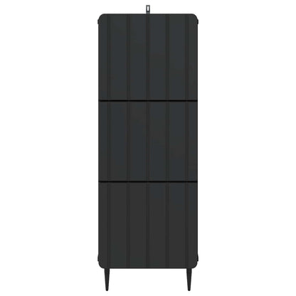 vidaXL Drawer Cabinet 33 x 34.5 x 92 cm Engineered Wood Black