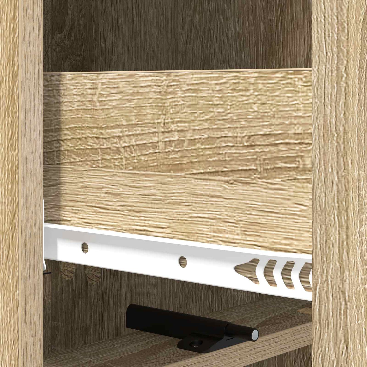 vidaXL Drawer Cabinet Sonoma Oak 33 x 34.5 x 92 cm Engineered Wood