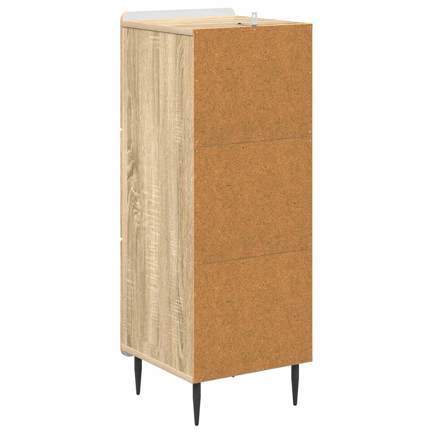 vidaXL Drawer Cabinet Sonoma Oak 33 x 34.5 x 92 cm Engineered Wood