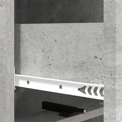 vidaXL Drawer Cabinet Concrete Grey 33 x 34.5 x 92 cm Engineered Wood