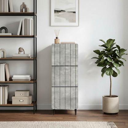 vidaXL Drawer Cabinet Concrete Grey 33 x 34.5 x 92 cm Engineered Wood