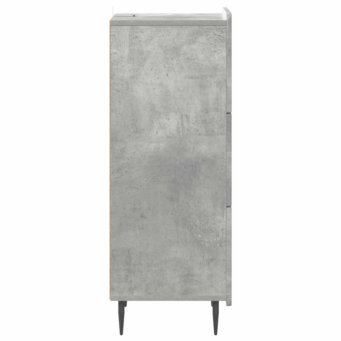 vidaXL Drawer Cabinet Concrete Grey 33 x 34.5 x 92 cm Engineered Wood