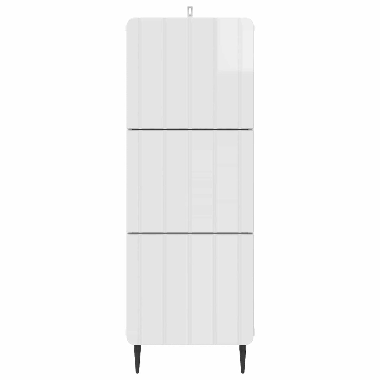 vidaXL Drawer Cabinet High Gloss White 33 x 34.5 x 92 cm