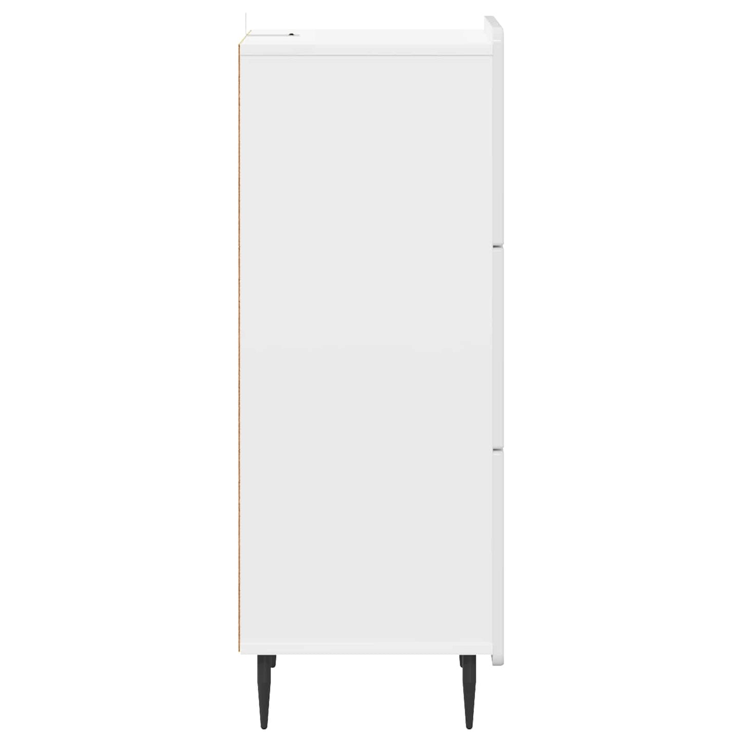 vidaXL Drawer Cabinet High Gloss White 33 x 34.5 x 92 cm