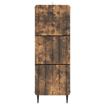 vidaXL Drawer Cabinet Smoked Oak 33 x 34.5 x 92 cm Engineered Wood