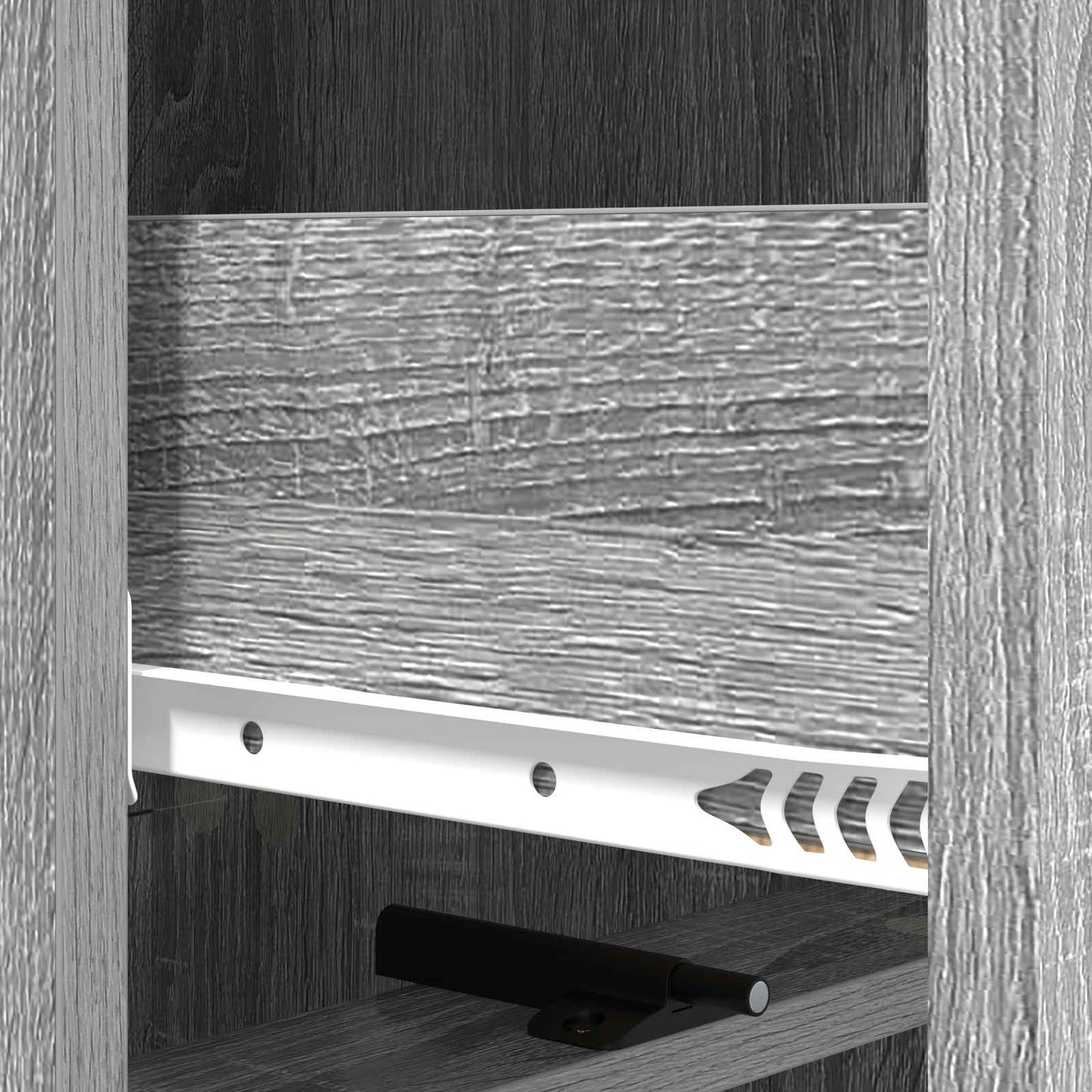 vidaXL Drawer Cabinet Grey Sonoma 33 x 34.5 x 92 cm Engineered Wood