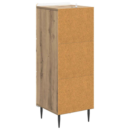 vidaXL Drawer Cabinet Artisan Oak 33 x 34.5 x 92 cm Engineered Wood