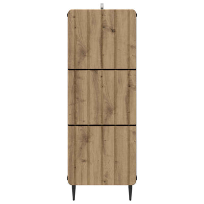 vidaXL Drawer Cabinet Artisan Oak 33 x 34.5 x 92 cm Engineered Wood