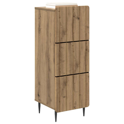 vidaXL Drawer Cabinet Artisan Oak 33 x 34.5 x 92 cm Engineered Wood