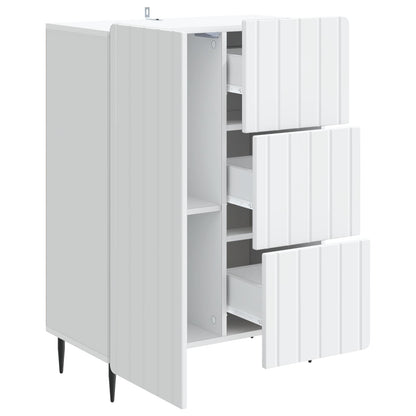 vidaXL Sideboard White 66 x 34.5 x 91.5 cm Engineered Wood