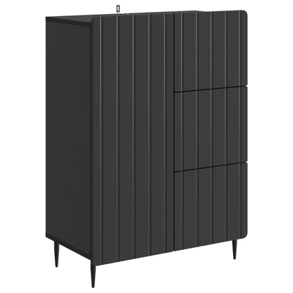 vidaXL Sideboard Black 66 x 34.5 x 91.5 cm Engineered Wood