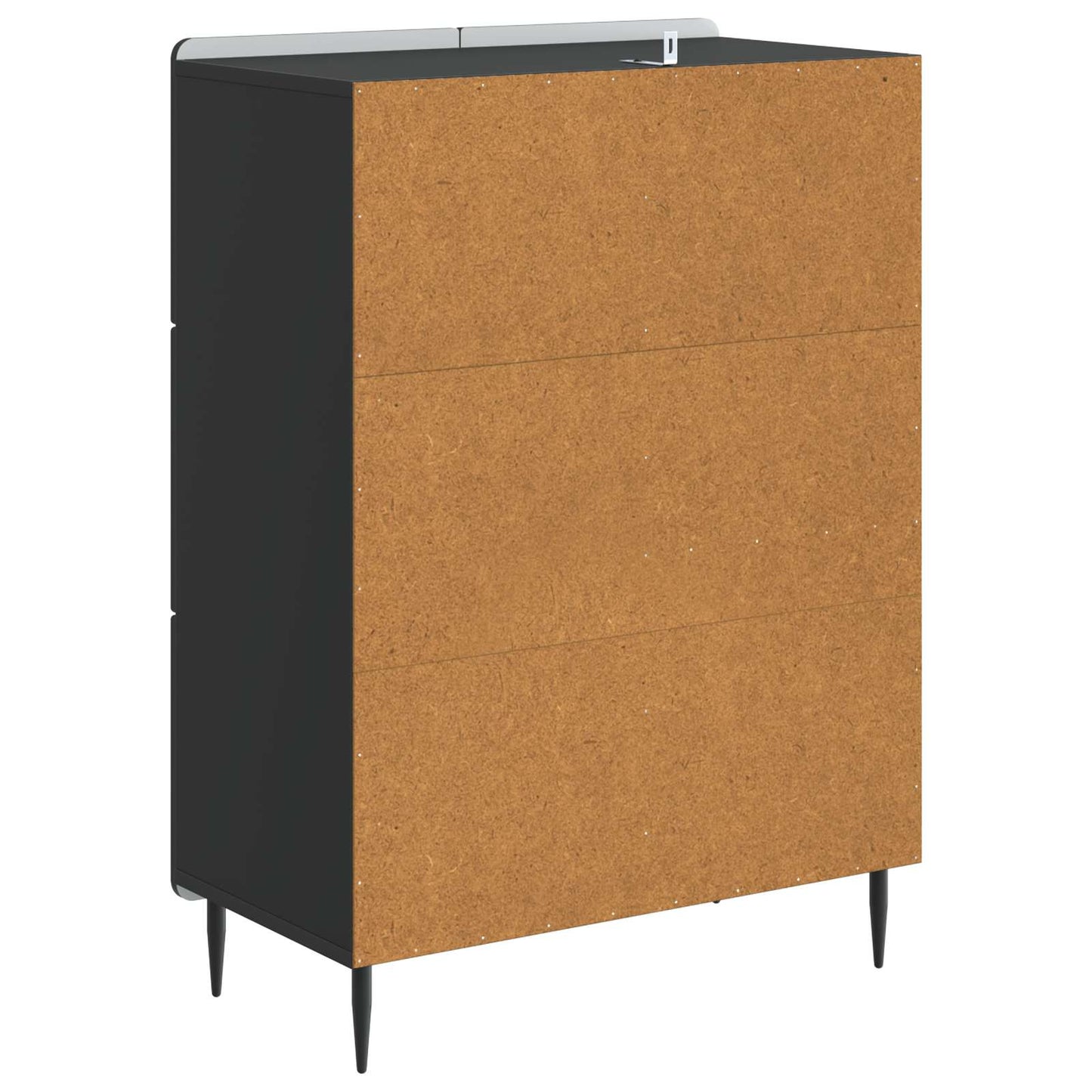 vidaXL Sideboard Black 66 x 34.5 x 91.5 cm Engineered Wood