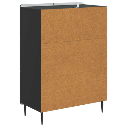 vidaXL Sideboard Black 66 x 34.5 x 91.5 cm Engineered Wood