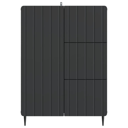 vidaXL Sideboard Black 66 x 34.5 x 91.5 cm Engineered Wood
