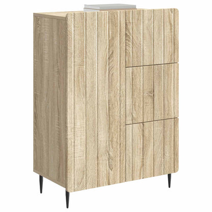 vidaXL Sideboard Sonoma Oak 66 x 34.5 x 91.5 cm Engineered Wood