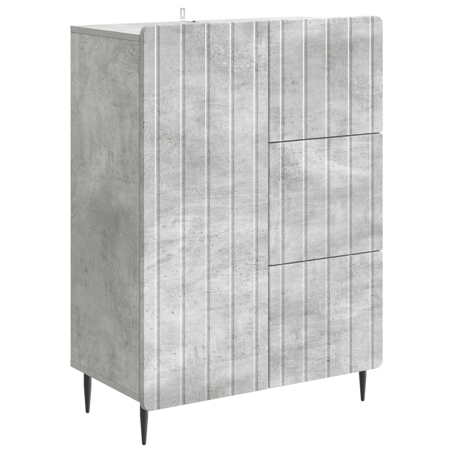 vidaXL Sideboard Concrete Grey 66 x 34.5 x 91.5 cm Engineered Wood