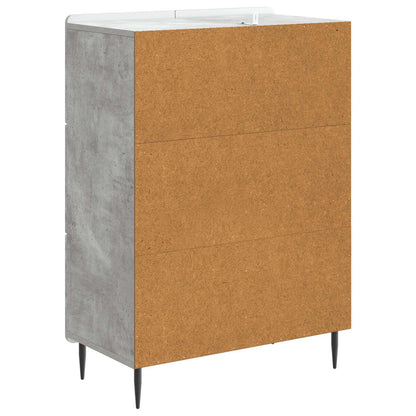 vidaXL Sideboard Concrete Grey 66 x 34.5 x 91.5 cm Engineered Wood