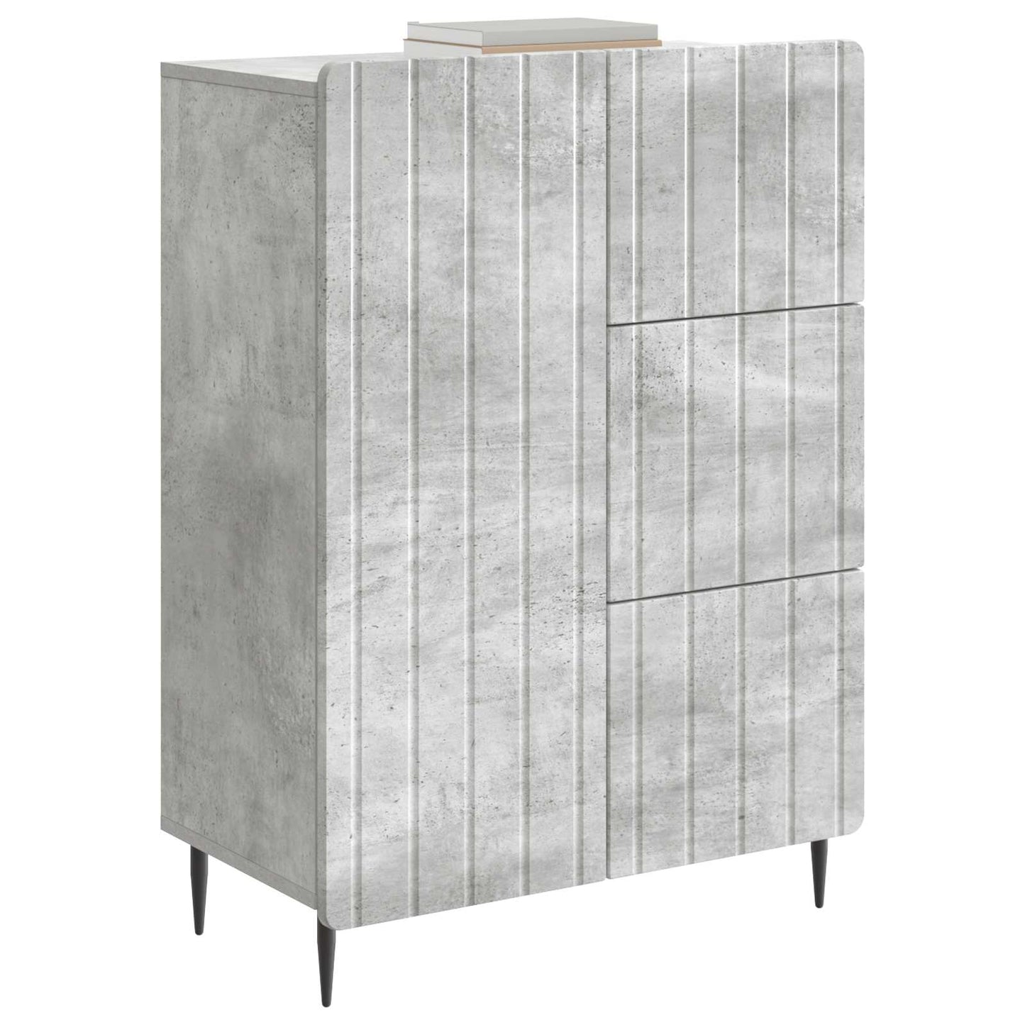 vidaXL Sideboard Concrete Grey 66 x 34.5 x 91.5 cm Engineered Wood