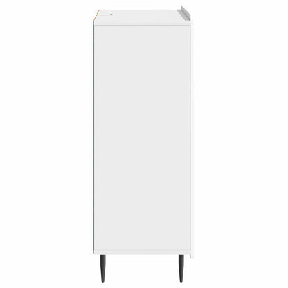 vidaXL Sideboard High Gloss White 66 x 34.5 x 91.5 cm Engineered Wood