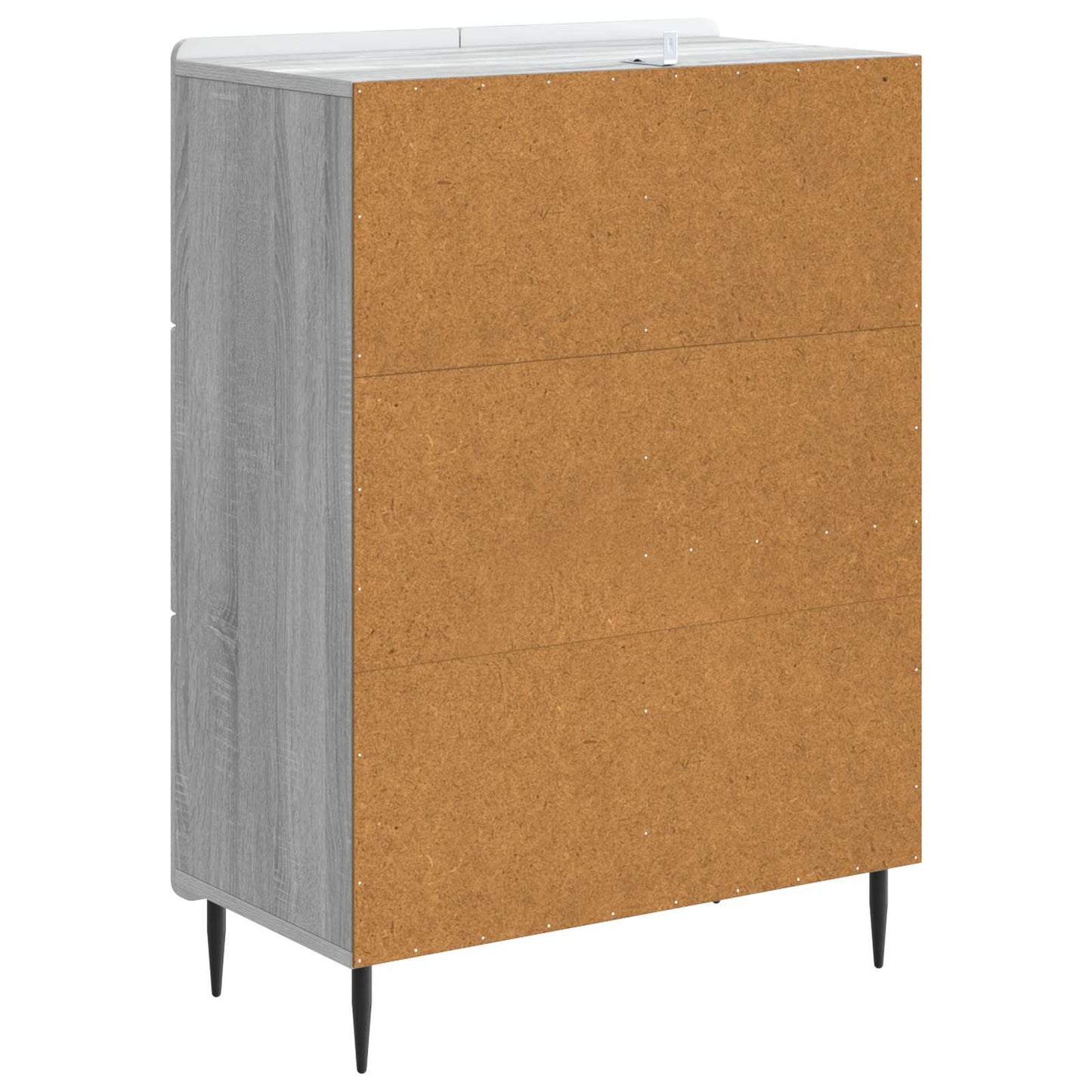 vidaXL Sideboard Grey Sonoma 66 x 34.5 x 91.5 cm Engineered Wood