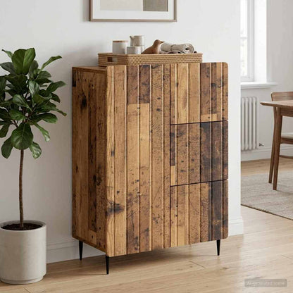 vidaXL Sideboard Old Wood 66 x 34.5 x 91.5 cm Engineered Wood