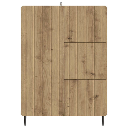 vidaXL Sideboard Artisan Oak 66 x 34.5 x 91.5 cm Engineered Wood