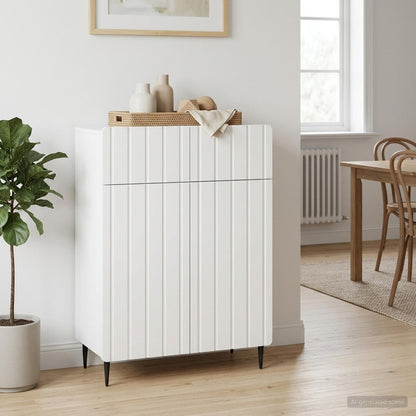 vidaXL Sideboard White 66 x 34.5 x 92 cm Engineered Wood