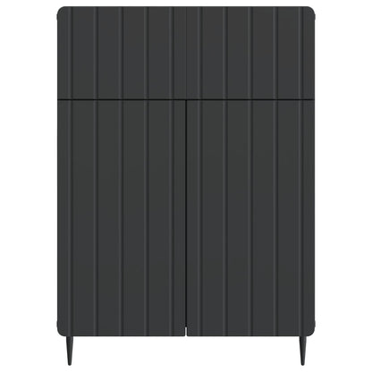 vidaXL Sideboard with Drawer Black 66 x 34.5 x 92 cm Engineered Wood